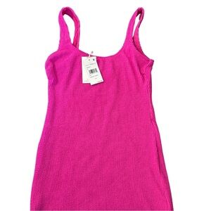Good American Bright Pink Tank dress